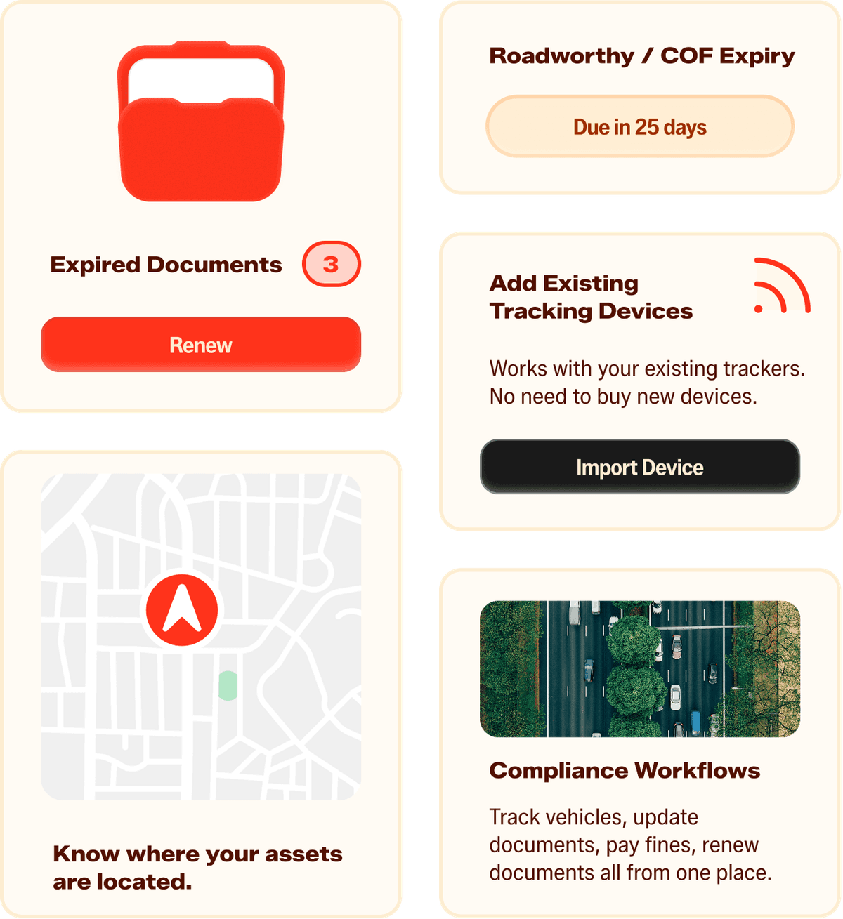 Fleet management dashboard